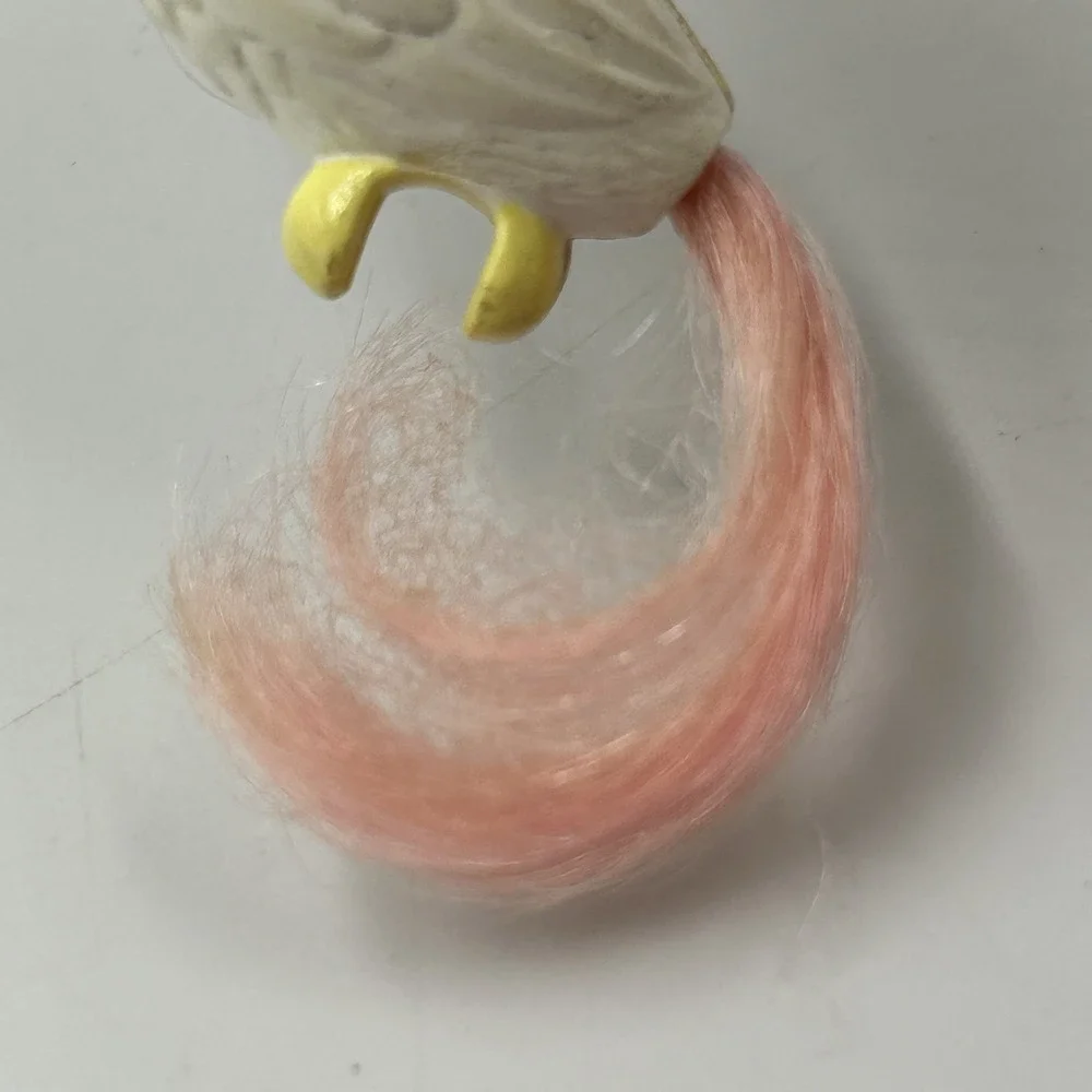 Vintage 90's Mattel Barbie Bird Cage Cockatoo‎ Replacement Cockatiel Bird White